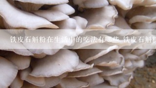 铁皮石斛粉在生活中的吃法有哪些 铁皮石斛粉怎么做