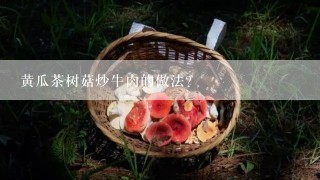 黄瓜茶树菇炒牛肉的做法？