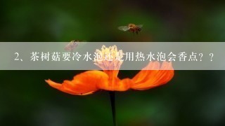 茶树菇要冷水泡还是用热水泡会香点？？