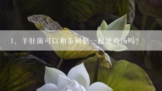 羊肚菌可以和茶树菇一起煲鸡汤吗？