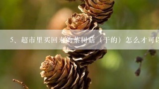 超市里买回来的茶树菇（干的） 怎么才可以煮烂？