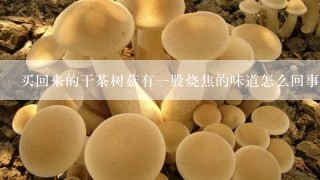 买回来的干茶树菇有一股烧焦的味道怎么回事？