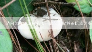 请问怎样煲茶树菇汤？放什么配料汤比较好喝呢？谢谢~~