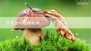 苦荞怎么吃降血糖