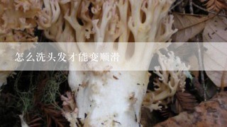 怎么洗头发才能变顺滑