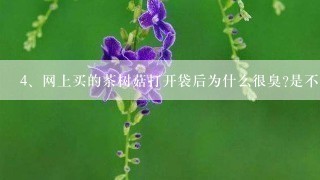 网上买的茶树菇打开袋后为什么很臭?是不是坏掉了？