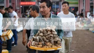 MEGA算好的无根树怎么指定外类群呀