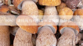 呵呵！请问炖乌鸡和茶树菇汤能补什么？