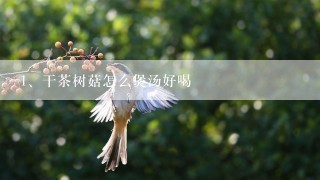 干茶树菇怎么煲汤好喝