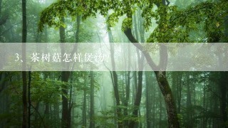 茶树菇怎样煲汤?