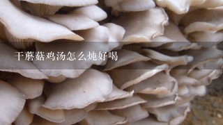 干蘑菇鸡汤怎么炖好喝