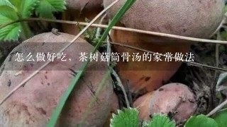 怎么做好吃，茶树菇筒骨汤的家常做法