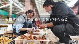 五指毛桃加黄芪加枸杞煲汤有什么功效