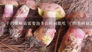 干的茶树菇需要泡多长时间能吃 干的茶树菇怎么泡