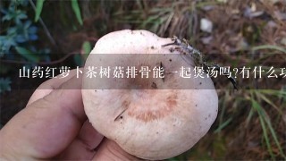 山药红萝卜茶树菇排骨能一起煲汤吗?有什么功效？