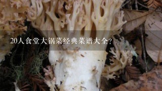 20人食堂大锅菜经典菜谱大全？