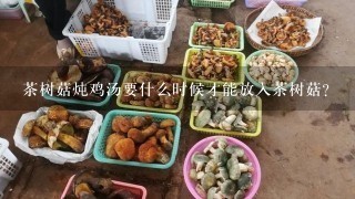 茶树菇炖鸡汤要什么时候才能放入茶树菇？