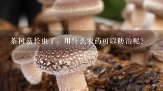 茶树菇长虫了，用什么农药可以防治呢？