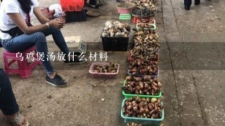 乌鸡煲汤放什么材料