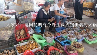 大家好，请问昆明有个野生菌火锅出名的火锅店叫什么的？