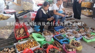 茶树菇煲鸡汤还该放些什么汤料下去好？