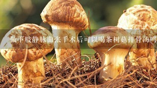 做下肢静脉曲张手术后可以喝茶树菇排骨汤吗