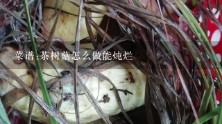 菜谱:茶树菇怎么做能炖烂