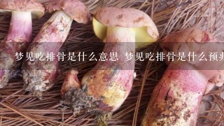 梦见吃排骨是什么意思 梦见吃排骨是什么预兆