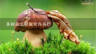 茶树菇怎样做更容易烂