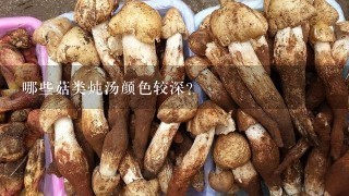 哪些菇类炖汤颜色较深？