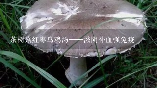 茶树菇红枣乌鸡汤——滋阴补血强免疫