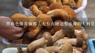 黑褐色像花椒那么大有点硬还有点辣的大料是什么？