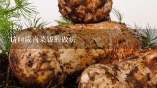 请问咸肉菜饭的做法