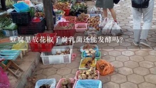 豆腐里放花椒了腐乳菌还能发酵吗？