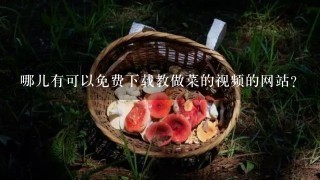 哪儿有可以免费下载教做菜的视频的网站？