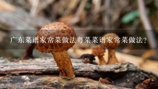 广东菜谱家常菜做法粤菜菜谱家常菜做法？