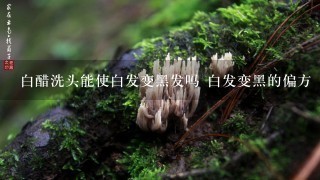 白醋洗头能使白发变黑发吗 白发变黑的偏方