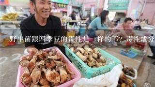 野生菌跟4季豆的毒性是1样的不？毒性成分1样不？