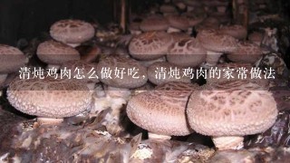 清炖鸡肉怎么做好吃，清炖鸡肉的家常做法