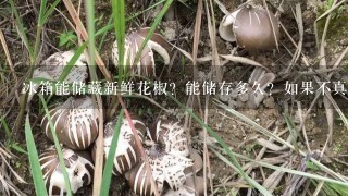 冰箱能储藏新鲜花椒？能储存多久？如果不真空可以？