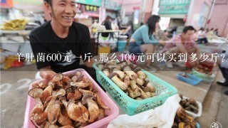 羊肚菌600元1斤,那么100元可以买到多少斤?