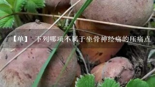 【单】 下列哪项不属于坐骨神经痛的压痛点