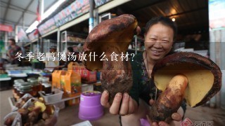 冬季老鸭煲汤放什么食材？