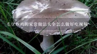 毛豆炒鸡的家常做法大全怎么做好吃视频