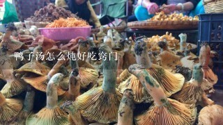 鸭子汤怎么炖好吃窍门