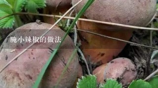 腌小辣椒的做法