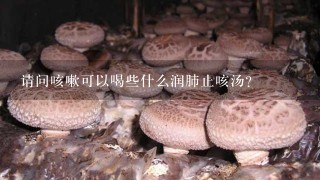 请问咳嗽可以喝些什么润肺止咳汤？