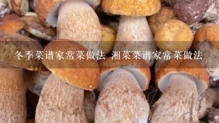 冬季菜谱家常菜做法 湘菜菜谱家常菜做法