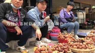 为什么茶树菇干洗出来有颜色？