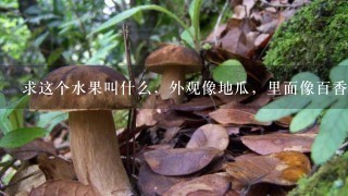 求这个水果叫什么，外观像地瓜，里面像百香果，味道